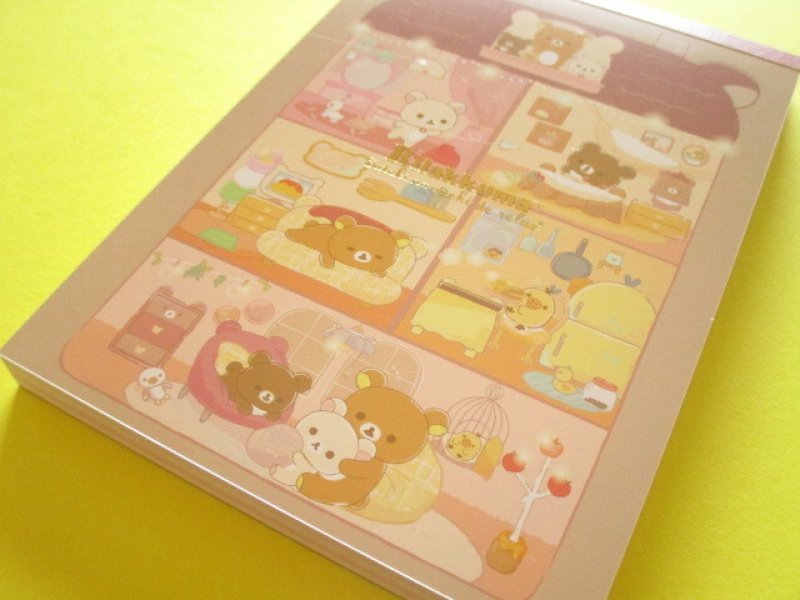 Photo1: Kawaii Cute Large Memo Pad Rilakkuma San-x *すてきなお家 (MH24401) (1)