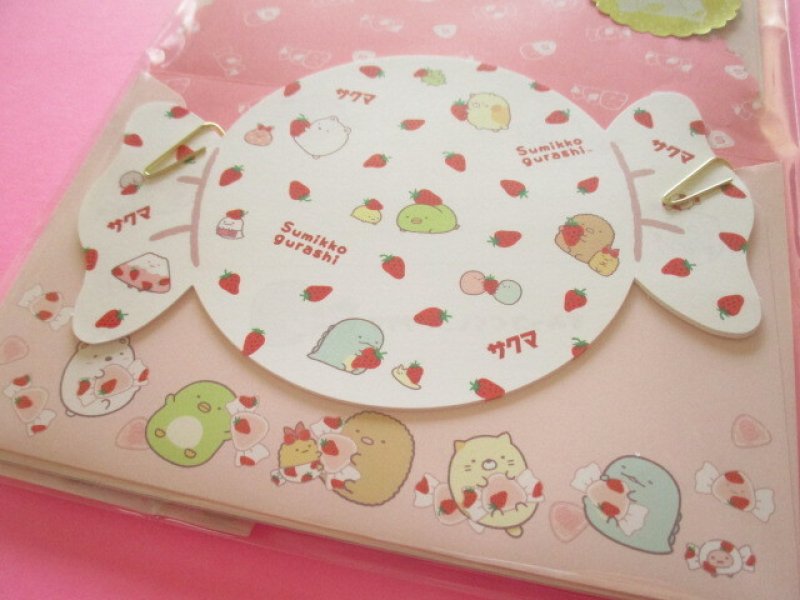 Photo2: Kawaii Cute Regular Letter Set San-x Sumikkogurashi *Sakuma Strawberry milk candy (MH82401)
