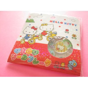 Photo: Kawaii Cute Ohajiki Disc Sticker Flakes Sack Sanrio *Hello Kitty  (126715)