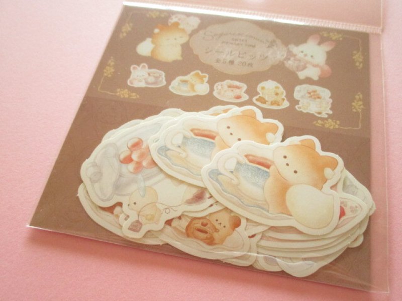 Photo1: Kawaii Cute Seal Bits Sticker Flakes Sack Sugarcocomuu San-x *Sweet Memory Time (SE65101) (1)