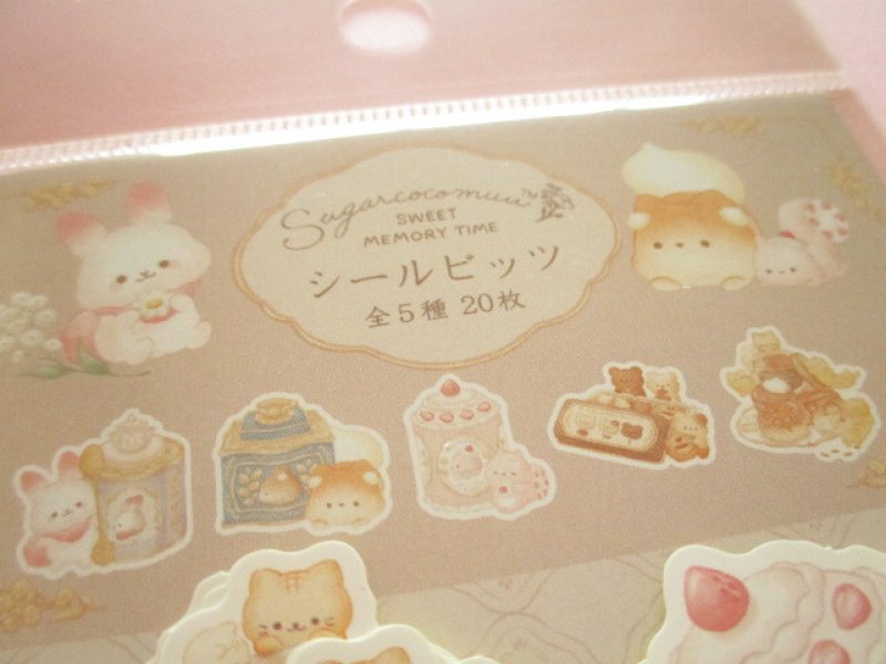 Photo2: Kawaii Cute Seal Bits Sticker Flakes Sack Sugarcocomuu San-x *Sweet Memory Time (SE65102)