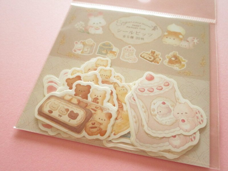 Photo1: Kawaii Cute Seal Bits Sticker Flakes Sack Sugarcocomuu San-x *Sweet Memory Time (SE65102) (1)