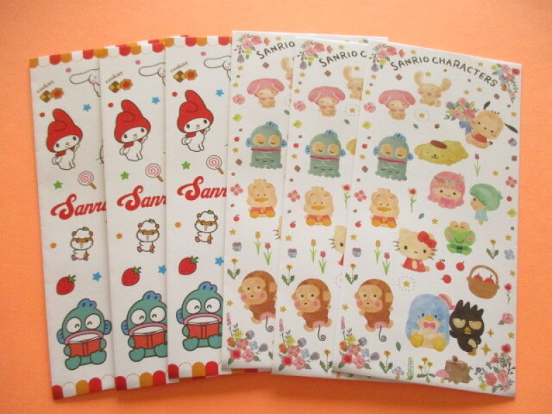 Photo1: 2 packs Kawaii Cute Envelopes Pochibukuro Sanrio Characters Set (018922)