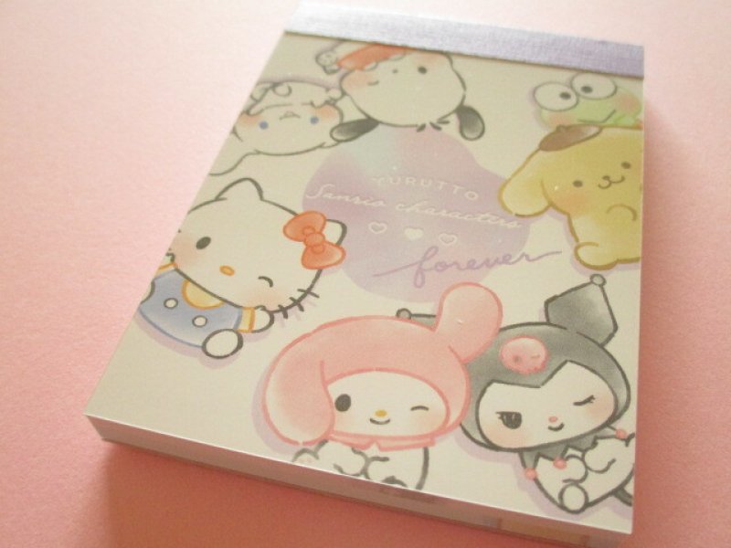 Photo1: Kawaii Cute Mini Memo Pad Sanrio Characters Crux *ゆるっと FOREVER (305238） (1)