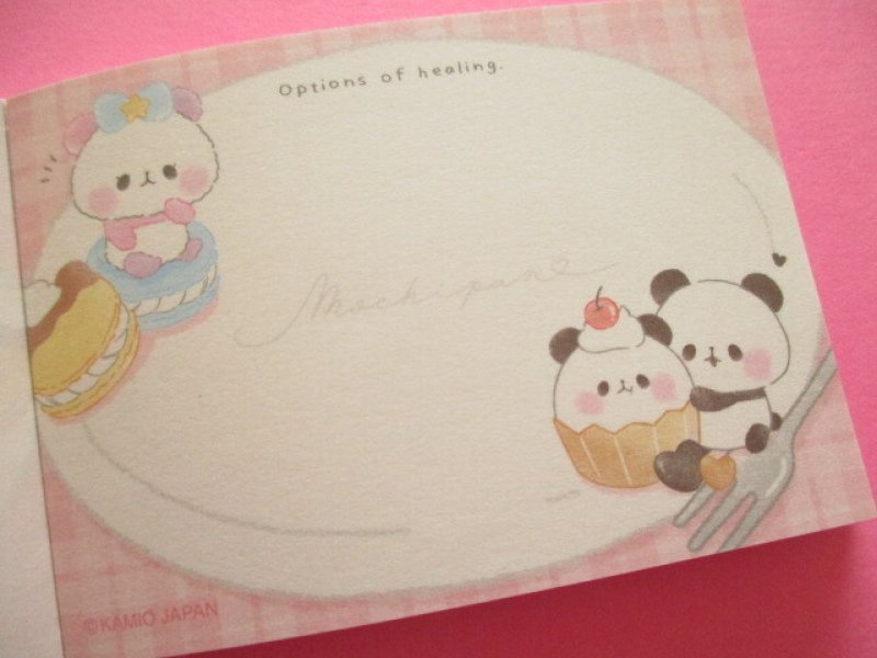 Photo2: Kawaii Cute Mini Memo Pad Mochi Mochi Panda Kamio Japan *Mochi Mochi Tea Time (223884)