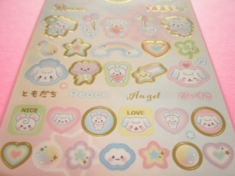 Photo2: Kawaii Cute I ♡Fancy Collection Stickers Sheet Gaia *天使わん (468016)