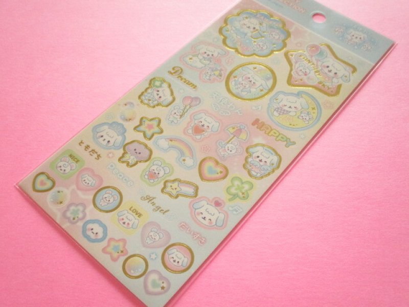 Photo1: Kawaii Cute I ♡Fancy Collection Stickers Sheet Gaia *天使わん (468016) (1)