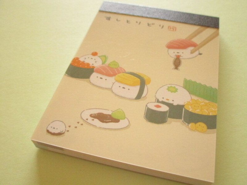 Photo1: Kawaii Cute Petit Memo Pad Q-LiA *すしとりどり (90116) (1)