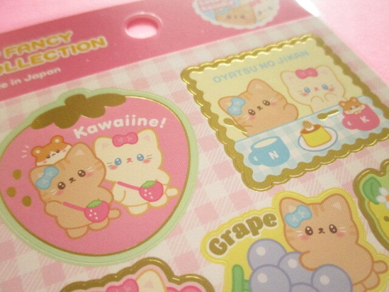 Photo3: Kawaii Cute I ♡Fancy Collection Stickers Sheet Gaia *Lovely Koneko (468015)