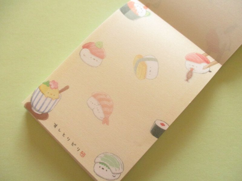 Photo1: Kawaii Cute Petit Memo Pad Q-LiA *すしとりどり (90116)