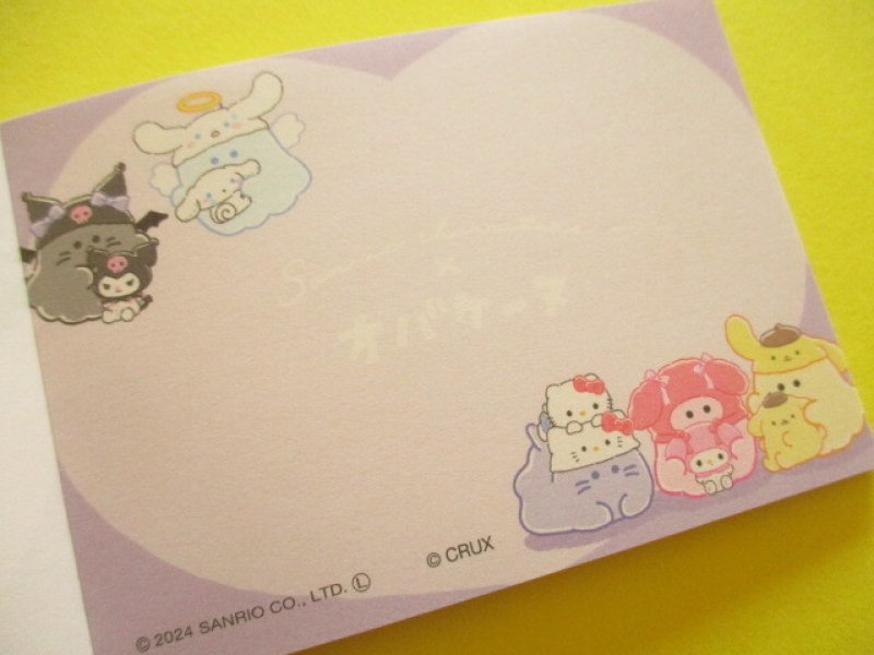 Photo2: Kawaii Cute Mini Memo Pad Sanrio Characters × Obakenu Crux *Set (127387)