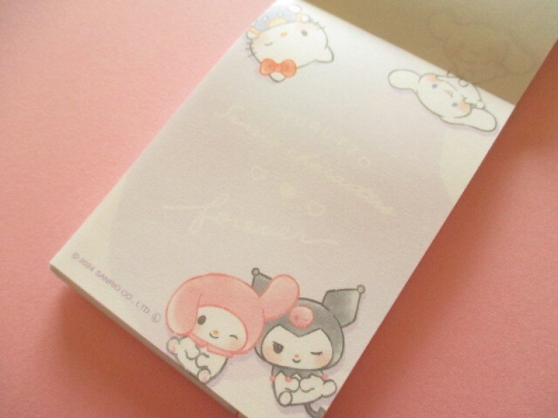 Photo1: Kawaii Cute Mini Memo Pad Sanrio Characters Crux *ゆるっと FOREVER (305238)