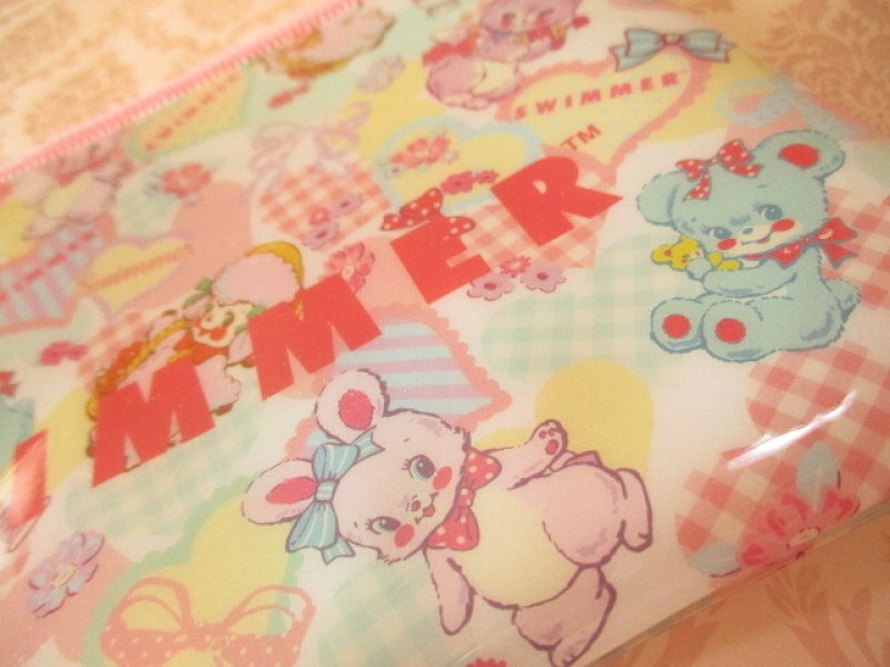 Photo1: Kawaii Cute Clear Pouch *SWIMMER (SE-SW10258)