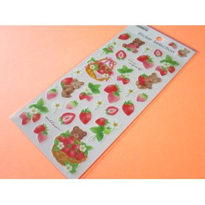 Photo: Kawaii Cute Stickers Sheet Gaia *Strawberry Life (466765)