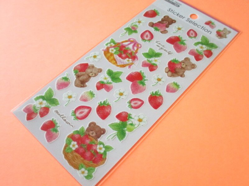 Photo1: Kawaii Cute Stickers Sheet Gaia *Strawberry Life (466765) (1)