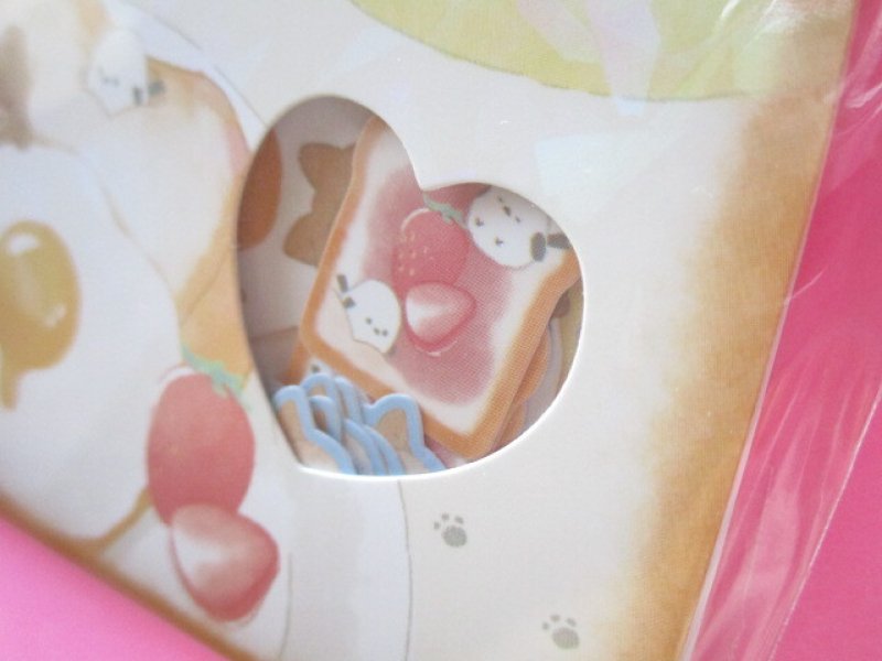 Photo1: Kawaii Cute Sticker Flakes Sack Q-LiA *fuka hoka bakery (91119)