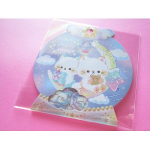 Photo: Kawaii Cute Sticker Flakes Sack Q-LiA *Night Meow (91120)