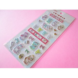 Photo: Kawaii Cute Puffy Stickers Sheet  *SWIMMER (SE-SW10272)