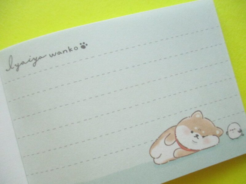 Photo2: Kawaii Cute Mini Memo Pad となりのわんこ Crux *いやいやわんこ (128185)