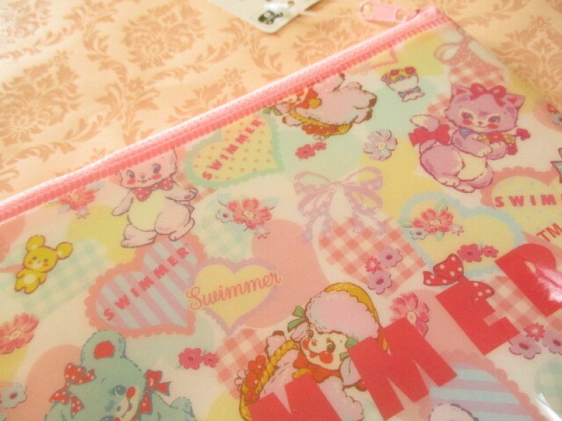 Photo2: Kawaii Cute Clear Pouch *SWIMMER (SE-SW10258)
