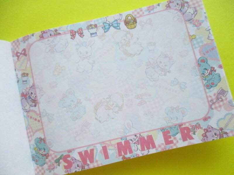Photo1: Kawaii Cute Large Memo Pad *SWIMMER (SE-SW10266)