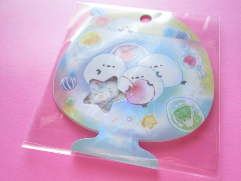Photo1: Kawaii Cute Sticker Flakes Sack Q-LiA *Mochienaga (91115) (1)
