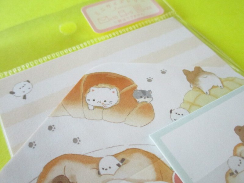 Photo1: Kawaii Cute Mini Letter Set Q-LiA *Fuka Hoka Bakery (90111)