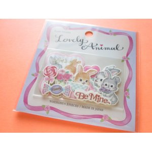 Photo: Kawaii Cute Lovely Animal Sticker Flakes Sack Gaia *Rabbit (468028)