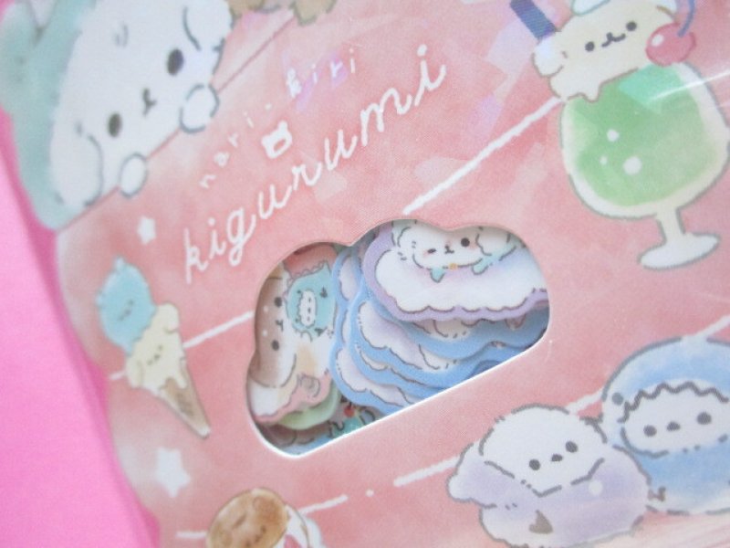 Photo1: Kawaii Cute Sticker Flakes Sack Q-LiA *Narikiri Kigurumi (91113)