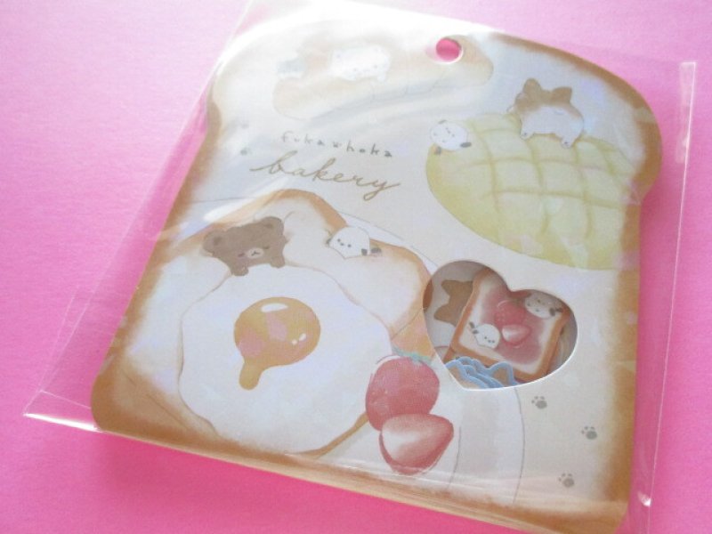 Photo1: Kawaii Cute Sticker Flakes Sack Q-LiA *fuka hoka bakery (91119) (1)