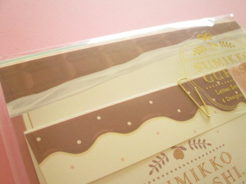 Photo1: Kawaii Cute Regular Letter Set San-x Sumikkogurashi *Chocolate Fair (LH82501)