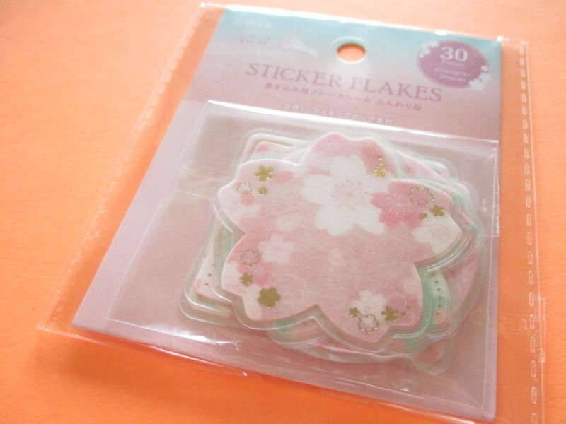 Photo1: Beautiful Sticker Flakes Sack Amifa *Cherry blossom (149005) (1)
