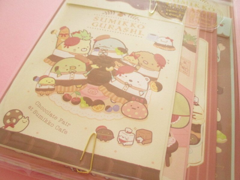 Photo2: Kawaii Cute Regular Letter Set San-x Sumikkogurashi *Chocolate Fair (LH82501)