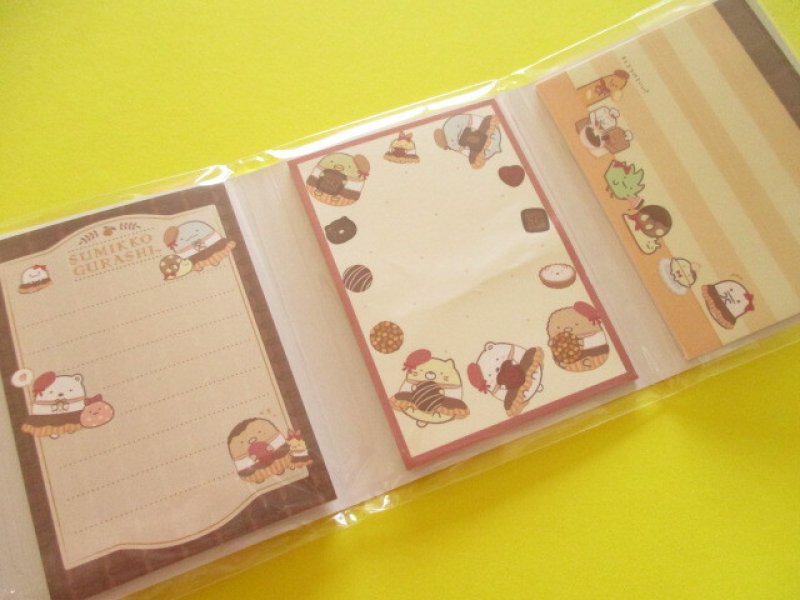 Photo3: Kawaii Cute Patapata Mini Memo Pad Set Sumikkogurashi San-x *Chocolate Fair (MH24901)