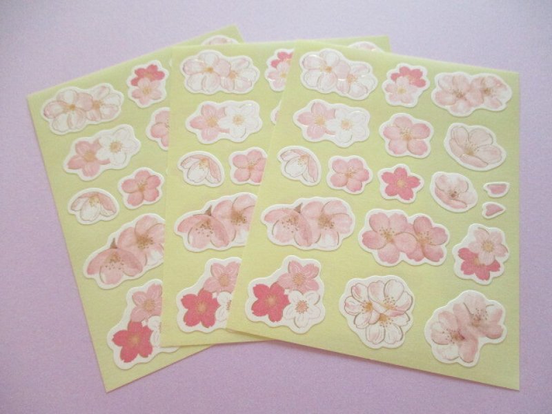 Photo1: Beautiful Masking Stick Seals Stickers Set Kyowa *Cherry blossom Sakura meguri SD (62-E72)
