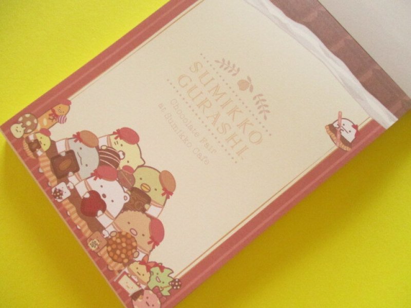 Photo1: Kawaii Cute Large Memo Pad Sumikkogurashi San-x *Chocolate Fair (MH24702)