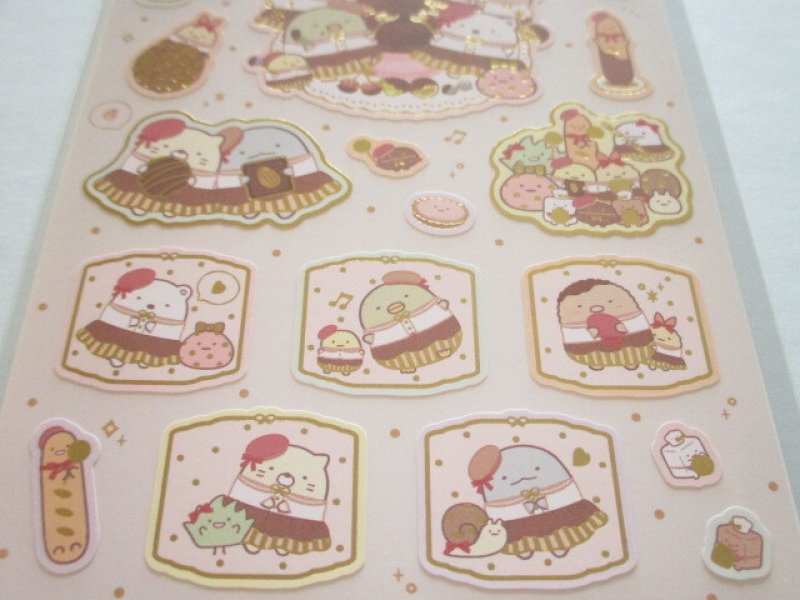 Photo2: Kawaii Cute Stickers Sheet Sumikkogurashi San-x *Chocolate Fair (SE65201)