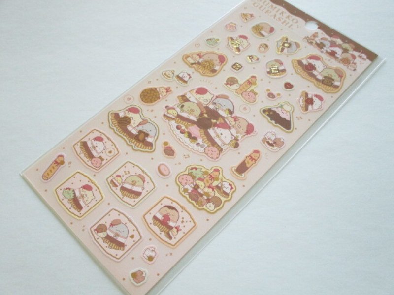 Photo1: Kawaii Cute Stickers Sheet Sumikkogurashi San-x *Chocolate Fair (SE65201) (1)