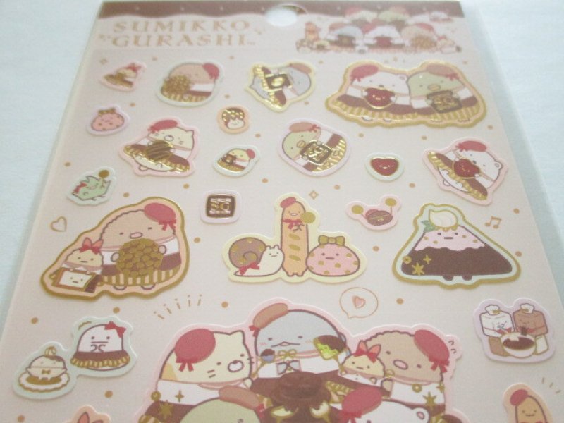 Photo1: Kawaii Cute Stickers Sheet Sumikkogurashi San-x *Chocolate Fair (SE65201)