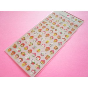 Photo: Kawaii Cute Stickers Sheet Gaia *キグルミ Strawberry (466764)