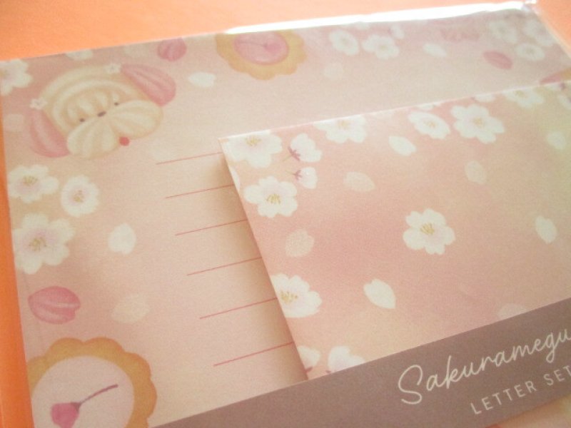 Photo1: Kawaii Cute Cherry Blossom Letter Set Kyowa *Sakura Meguri Sweets (42-208-C)