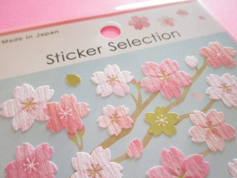 Photo3: Beautiful Stickers Sheet Cherry Blossom Gaia *Japanese Cherry Blossom (466771-2)