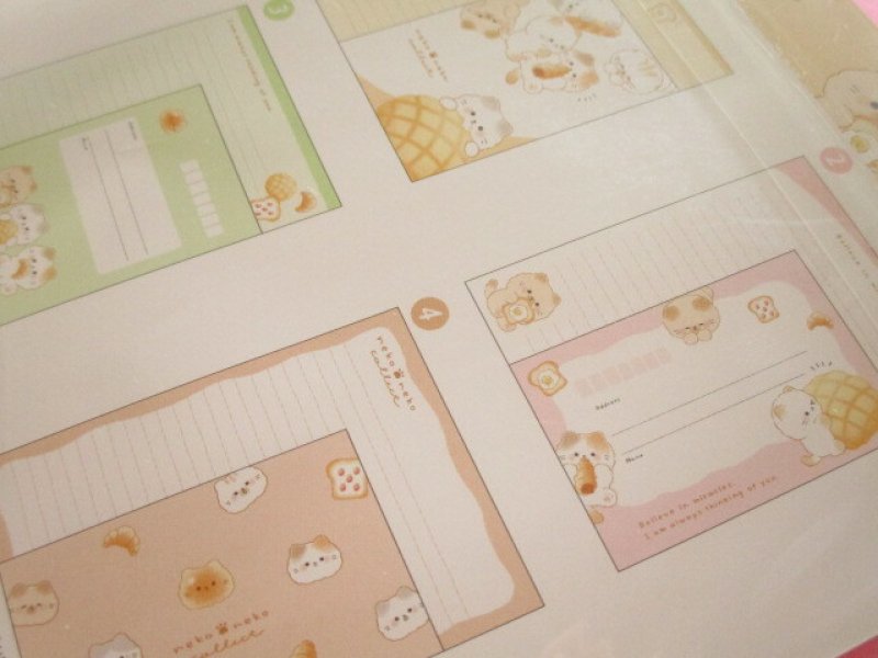 Photo3: Kawaii Cute My Select Letter Set Crux *Neko Neko Collect (129182)