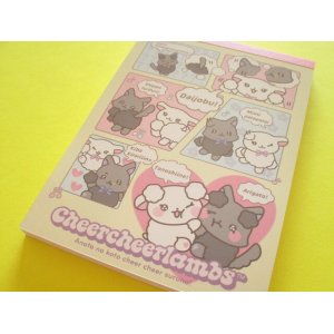 Photo: Kawaii Cute Large Memo Pad Cheer Cheer Lambs San-x *Cheer Cheer Lambs Debut (MH25802)