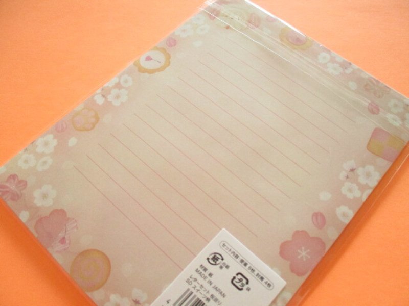 Photo3: Kawaii Cute Cherry Blossom Letter Set Kyowa *Sakura Meguri Sweets (42-208-C)
