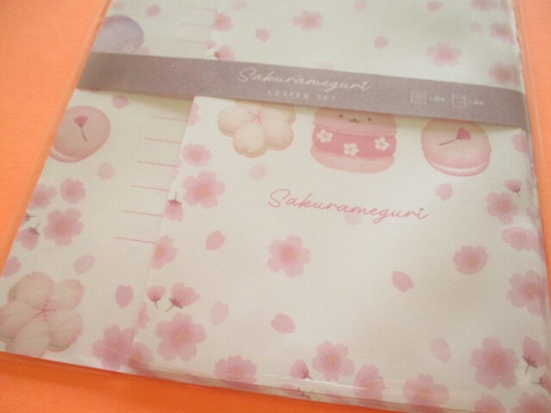 Photo2: Kawaii Cute Cherry Blossom Letter Set Kyowa *Sakura Meguri Sweets (42-208-A )