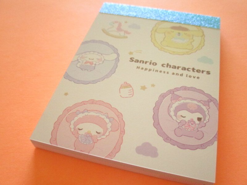 Photo1: Kawaii Cute Mini Memo Pad Sanrio Characters Crux *おねむ (128411） (1)