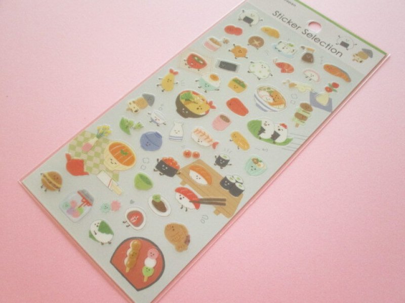 Photo1: Kawaii Cute Design Stickers Sheet Gaia *Friendly Food 2 (466775-2) (1)