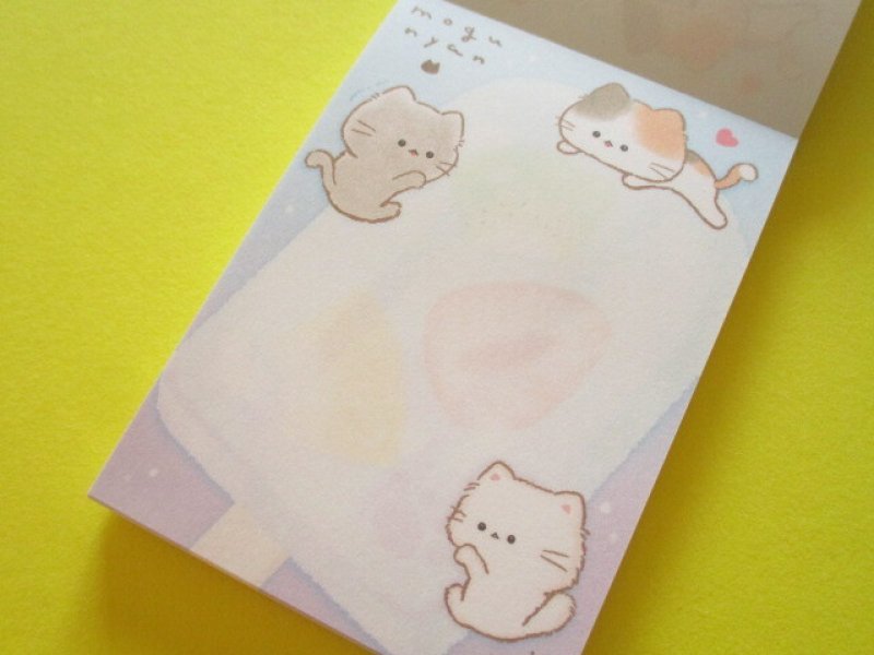 Photo1: Kawaii Cute Mini Memo Pad Mogu♡nyan Kamio Japan *Popsicle (224806)