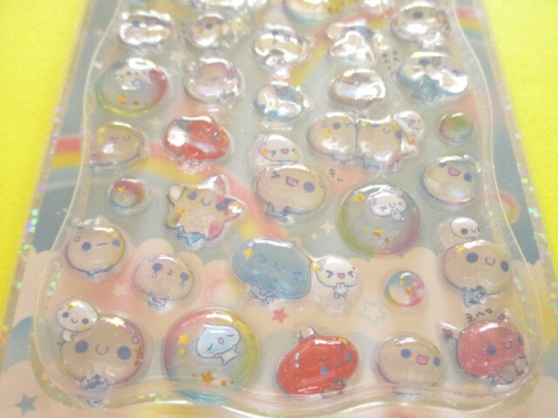 Photo2: Kawaii Cute Petit Drop Stickers Sheet KAMIO JAPAN *ぷくぷくあわわちゃん (226218)